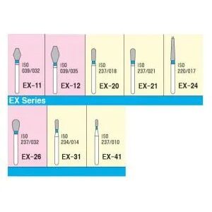 Mani Diamond Burs - Special (Extra) Shape / Ex Series